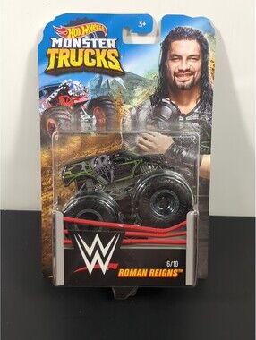 Hot Wheels Monster Trucks WWE Roman Reigns New In Box 6/10 Wrestling
